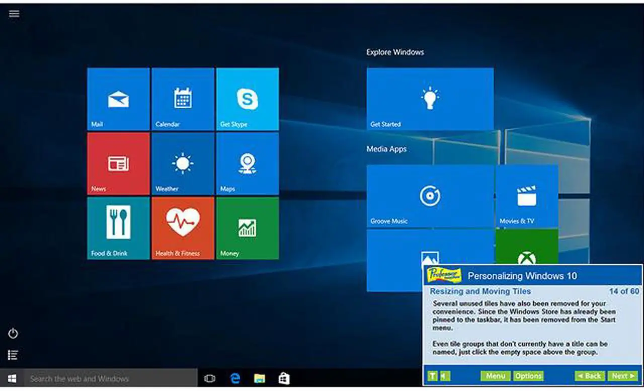 Alt view image 5 of 7 - Individual Software Professor Teaches Windows 10 - Download