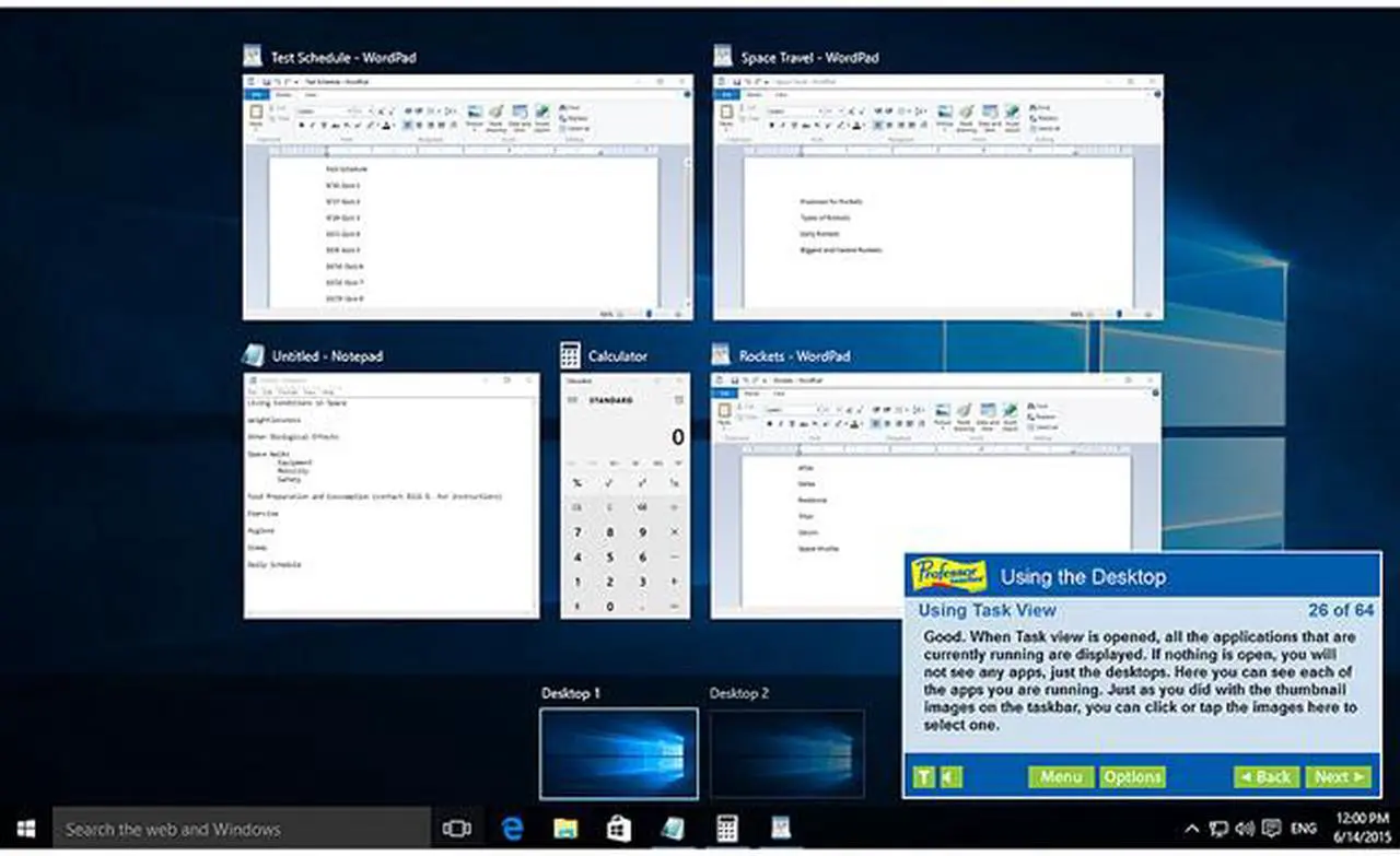 Alt view image 6 of 7 - Individual Software Professor Teaches Windows 10 - Download