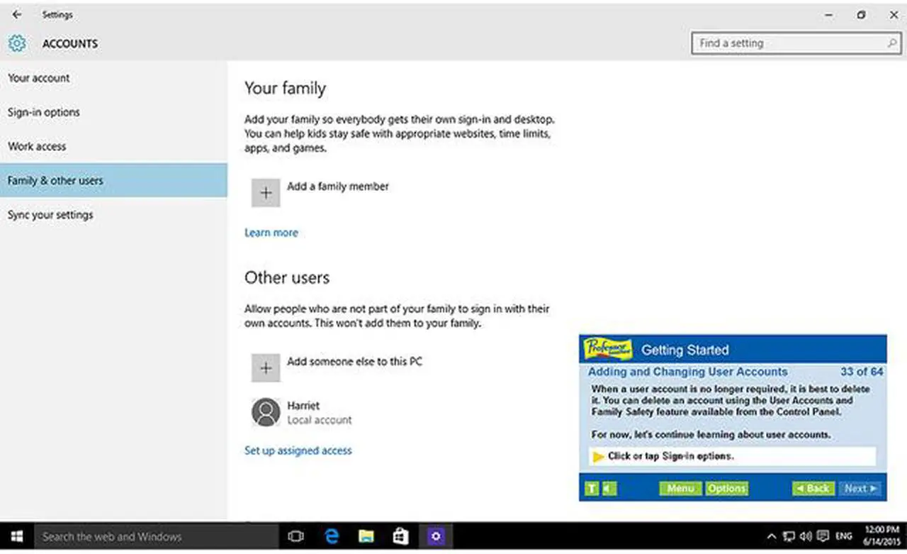 Alt view image 7 of 7 - Individual Software Professor Teaches Windows 10 - Download