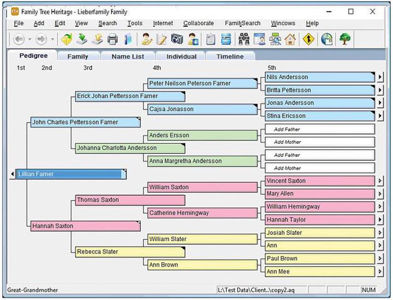 Alt view image 5 of 11 - Individual Software Family Tree Heritage Gold - Download