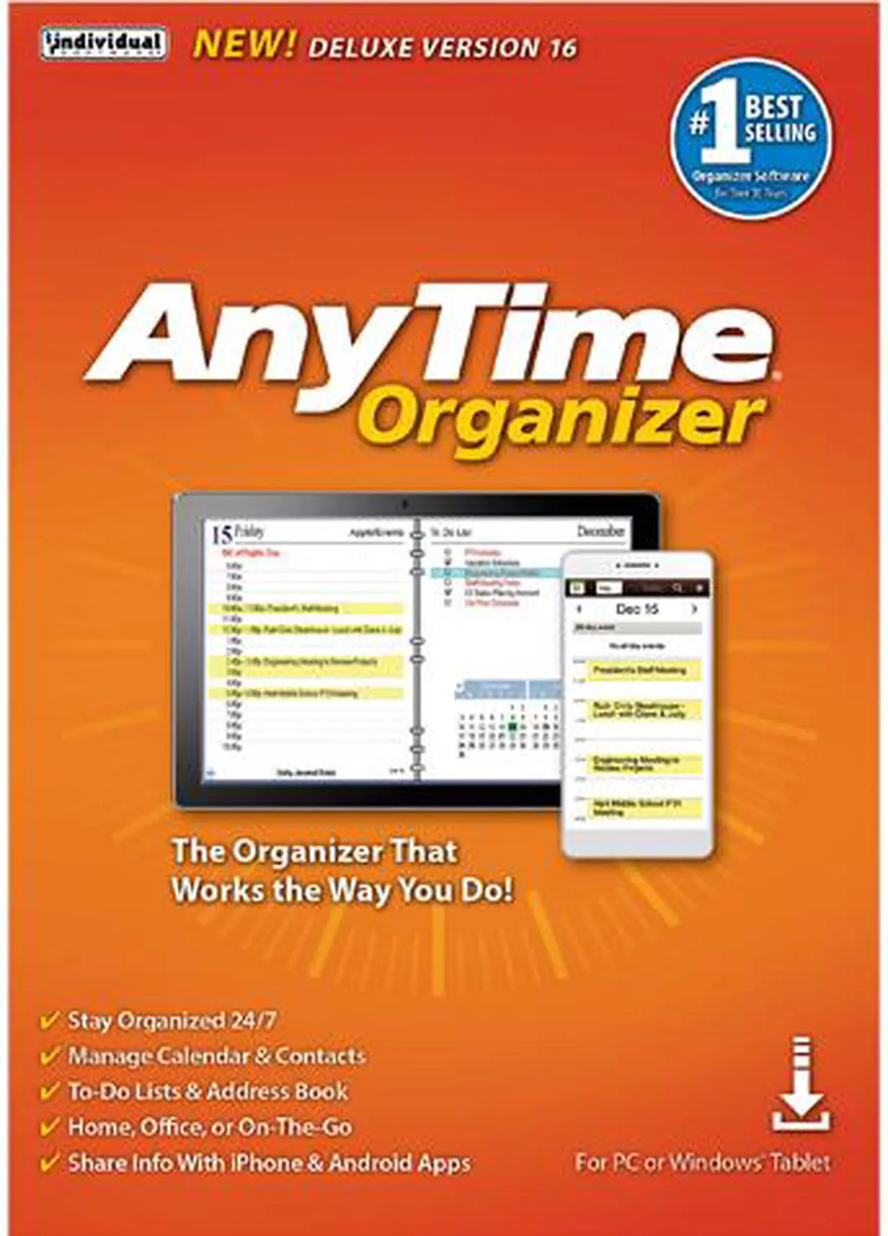 Main image of Individual Software AnyTime Organizer Deluxe 16 - Download
