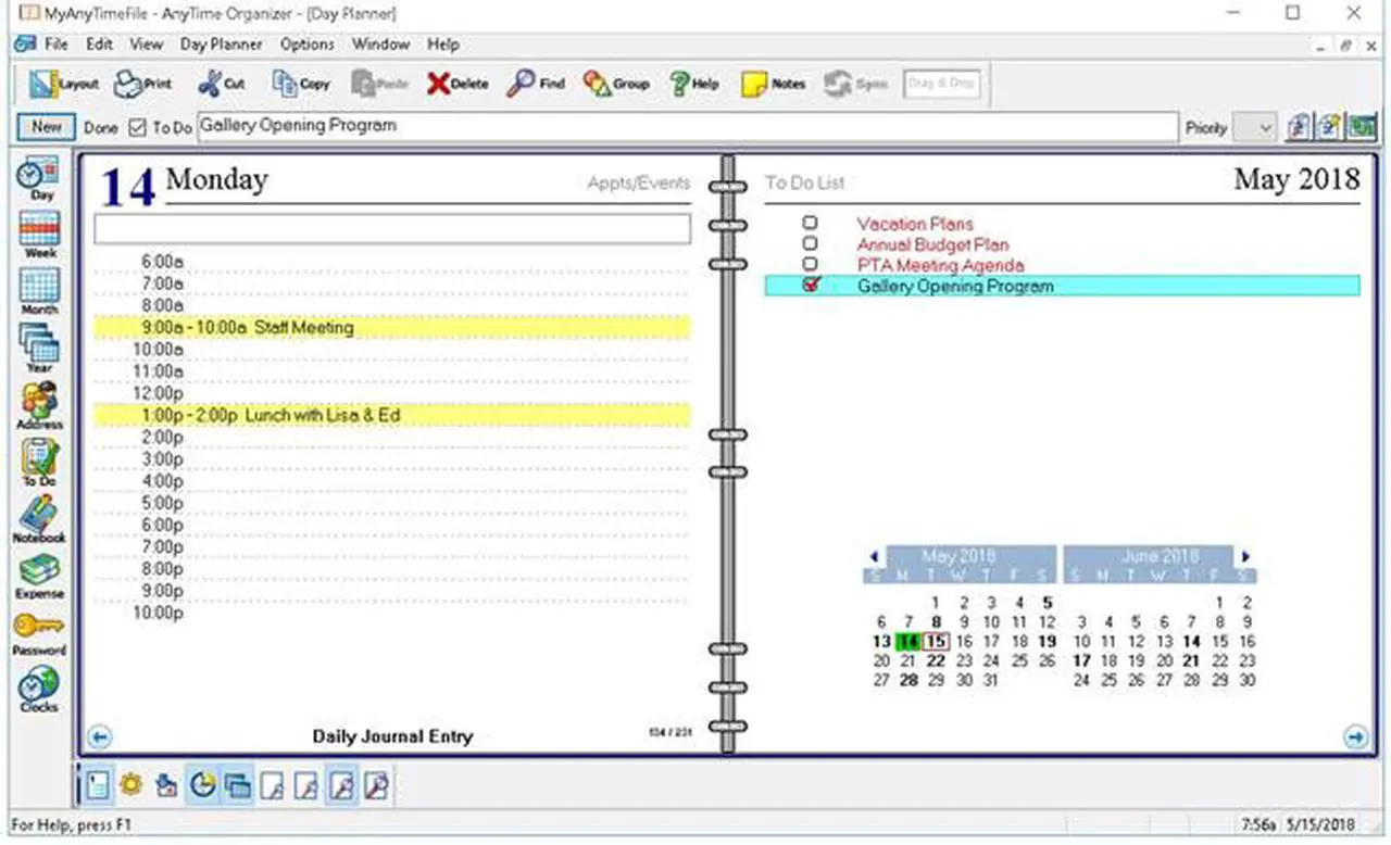 Alt view image 4 of 7 - Individual Software AnyTime Organizer Deluxe 16 - Download