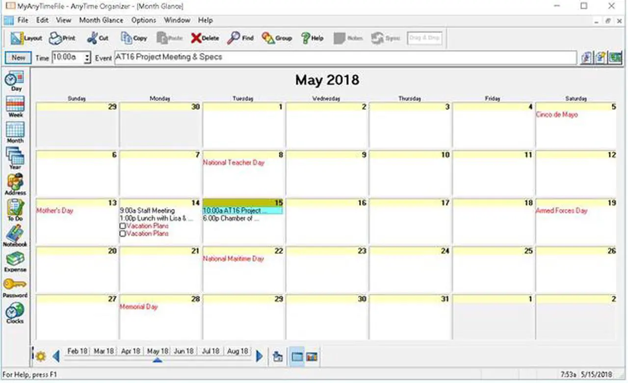 Alt view image 5 of 7 - Individual Software AnyTime Organizer Deluxe 16 - Download