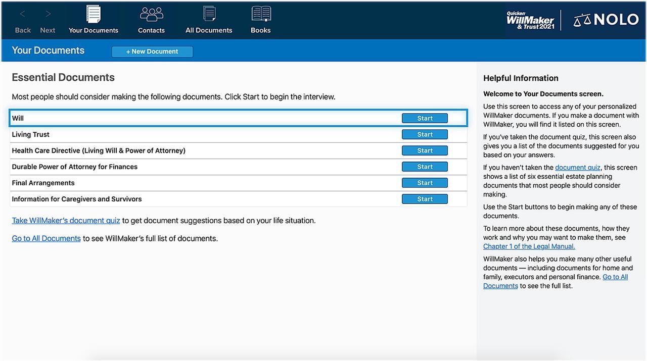 Alt view image 6 of 6 - Quicken WillMaker & Trust 2021 for Windows & MAC
