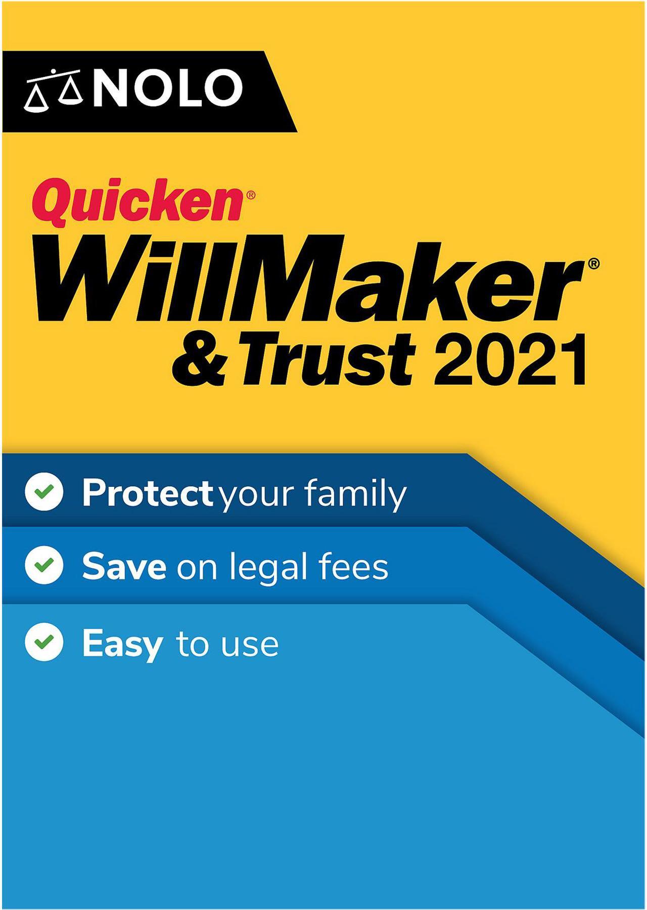 Main image of Quicken WillMaker & Trust 2021 for Windows & MAC