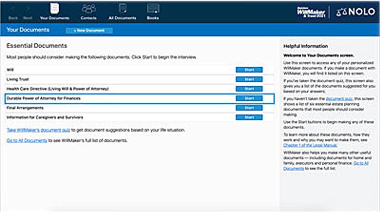 Alt view image 2 of 6 - Nolo Quicken WillMaker & Trust 2021  for Windows - Download