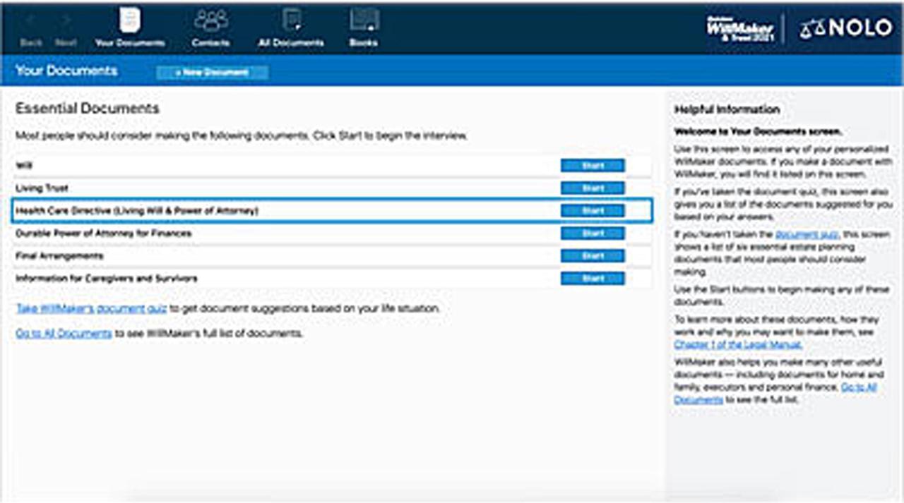 Alt view image 4 of 6 - Nolo Quicken WillMaker & Trust 2021  for Windows - Download