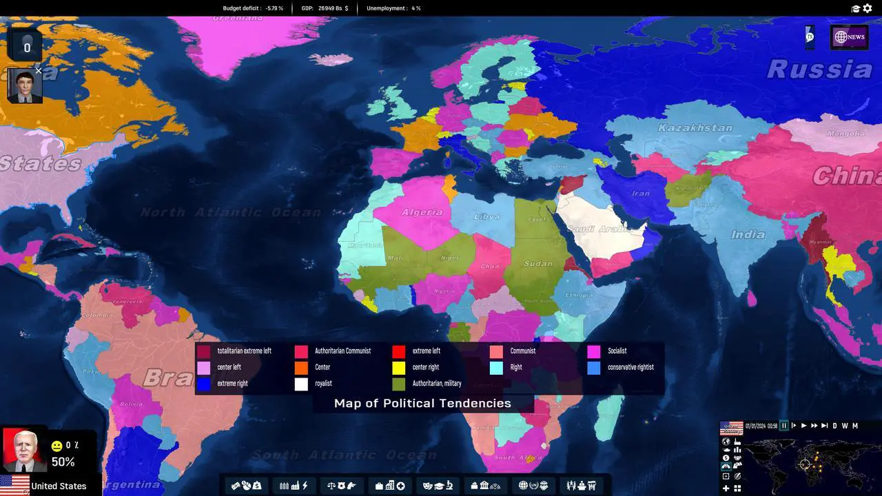 Alt view image 3 of 16 - Geo-Political Simulator 5 - PC [Steam Online Game Code]