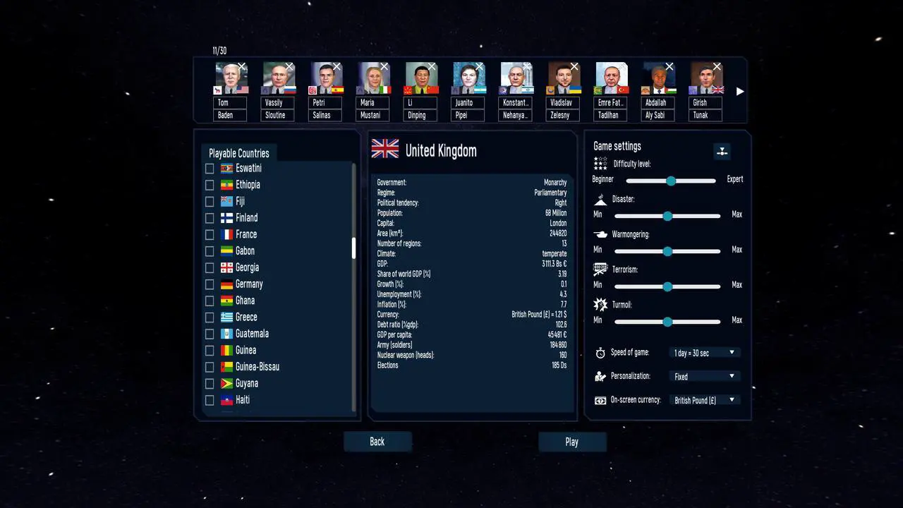 Alt view image 4 of 16 - Geo-Political Simulator 5 - PC [Steam Online Game Code]