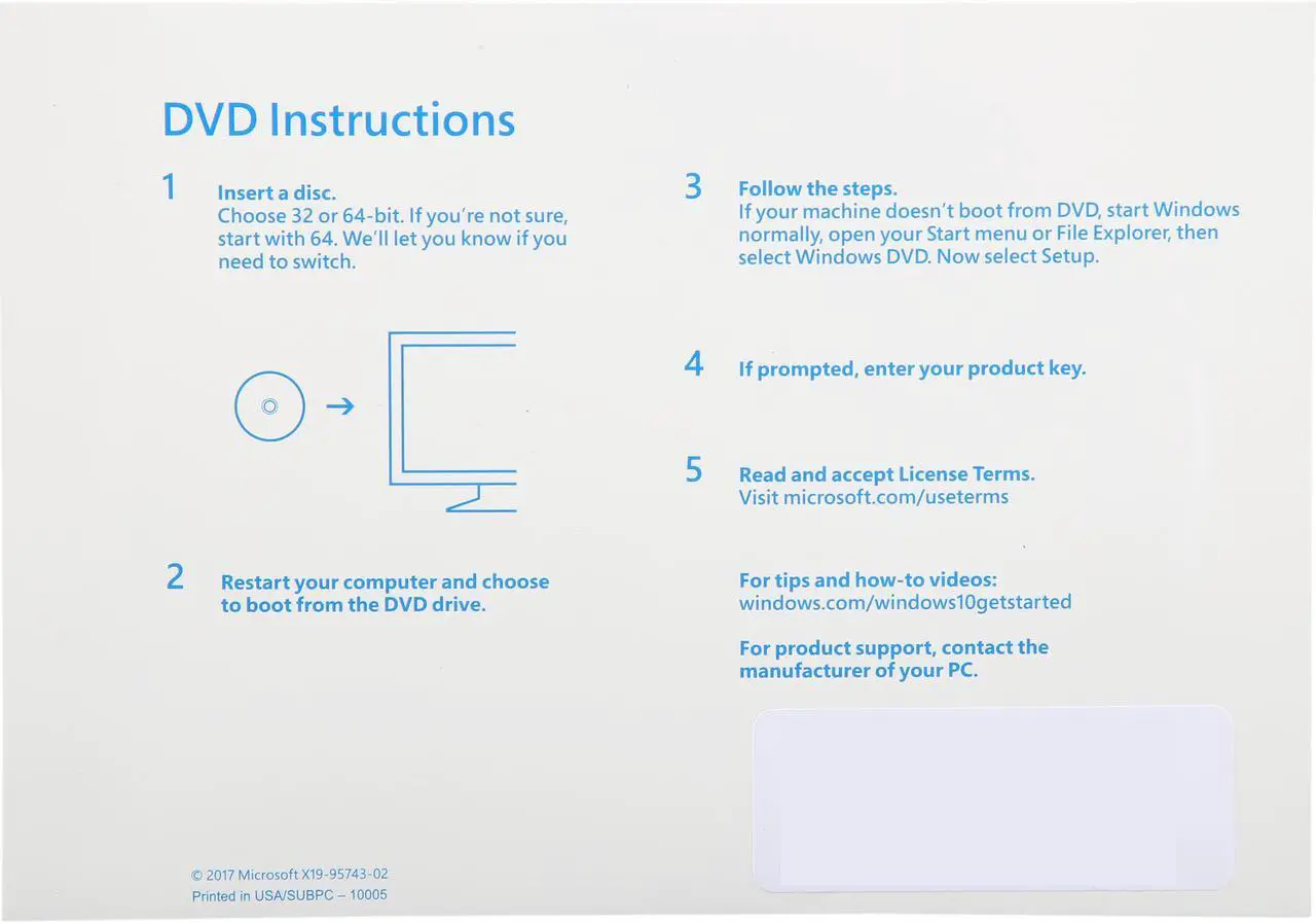 Alt view image 3 of 3 - Windows 10 Pro 64-Bit Installation / Recovery Disc Only - No License Key Included - OEM
