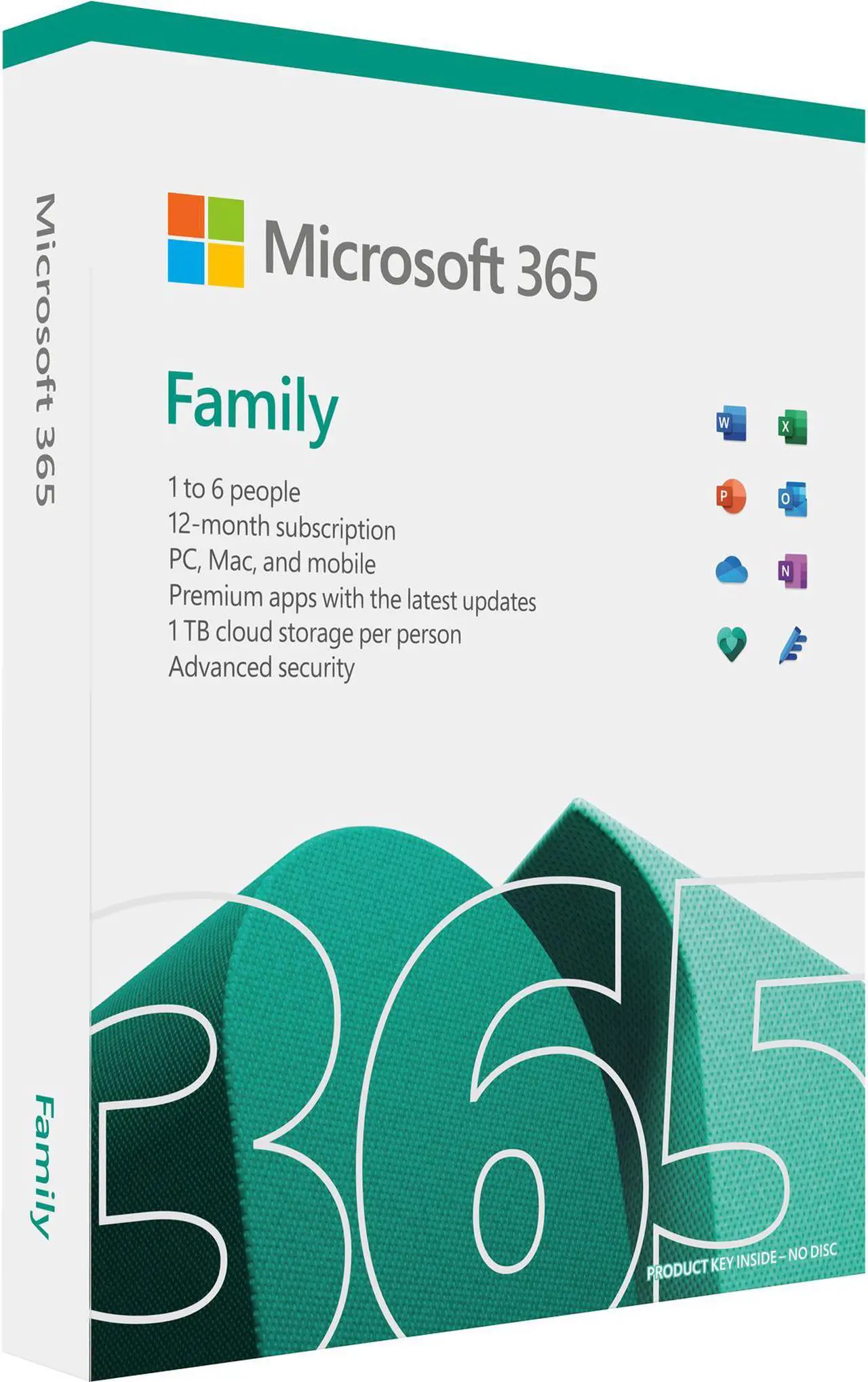 Main image of Microsoft 365 Family | 12-Month Subscription, up to 6 People | Premium Office Apps | 1TB OneDrive Cloud Storage | PC/Mac Keycard