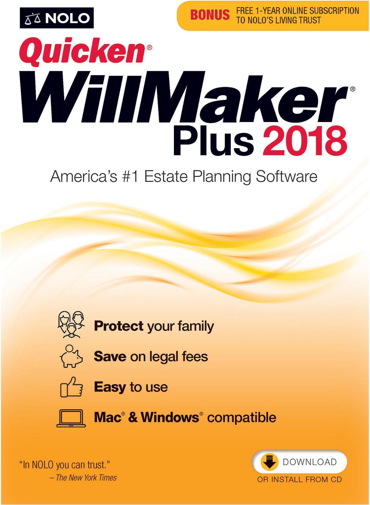 Main image of Nolo Quicken WillMaker Plus 2018