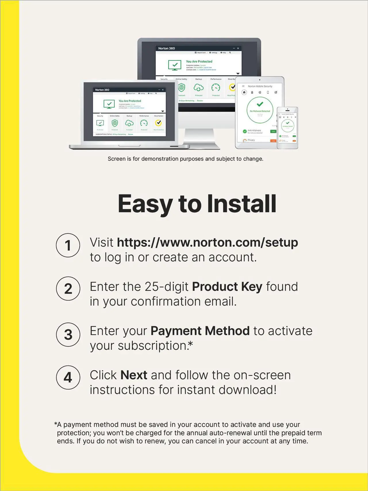 Alt view image 8 of 7 - Norton 360 Deluxe, Antivirus software for 5 Devices with Auto-Renewal – Includes Advanced AI Scam Protection, VPN, Dark Web Monitoring & PC Cloud Backup - Key Card