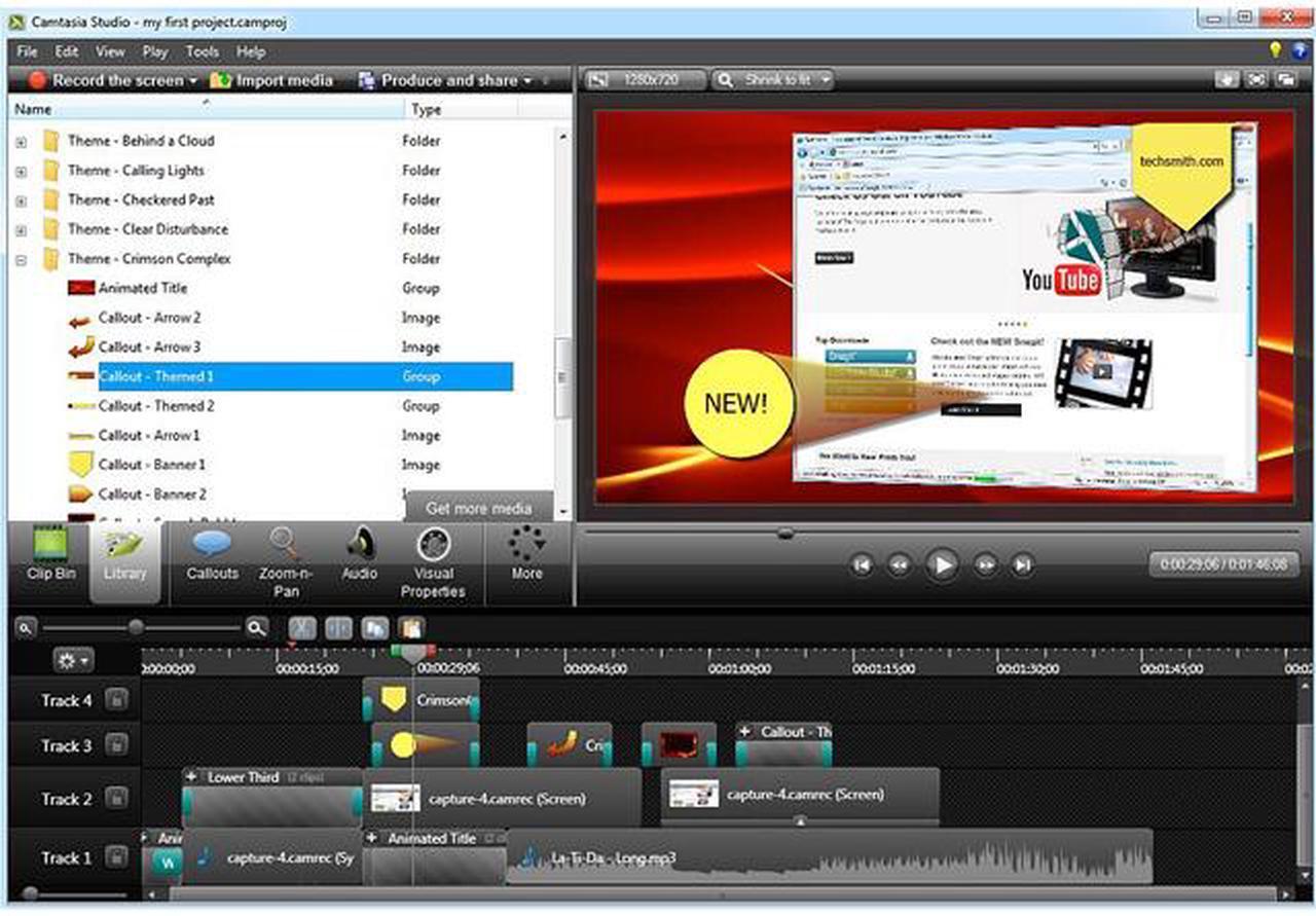 Alt view image 6 of 6 - TechSmith Camtasia Studio 8