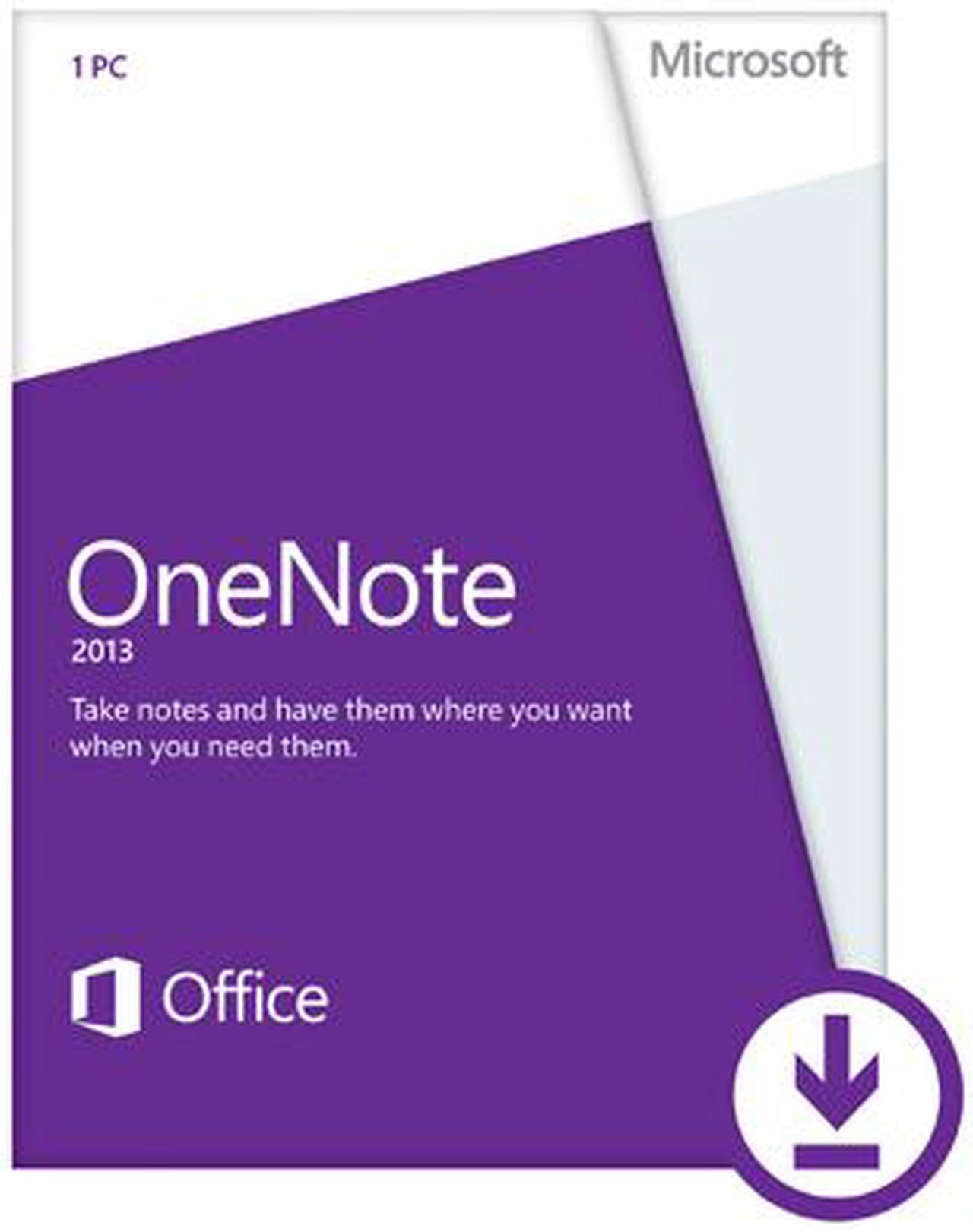 Main image of Microsoft OneNote 2013 (Non-Commercial) - Download - 1 PC