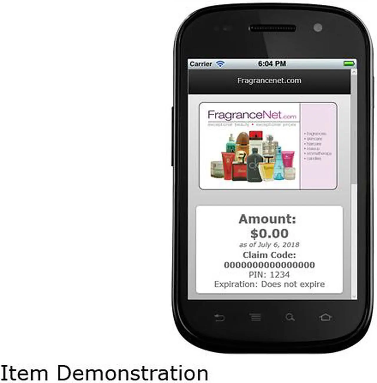 Alt view image 2 of 2 - FragranceNet.com $50 Gift Card (Email Delivery)
