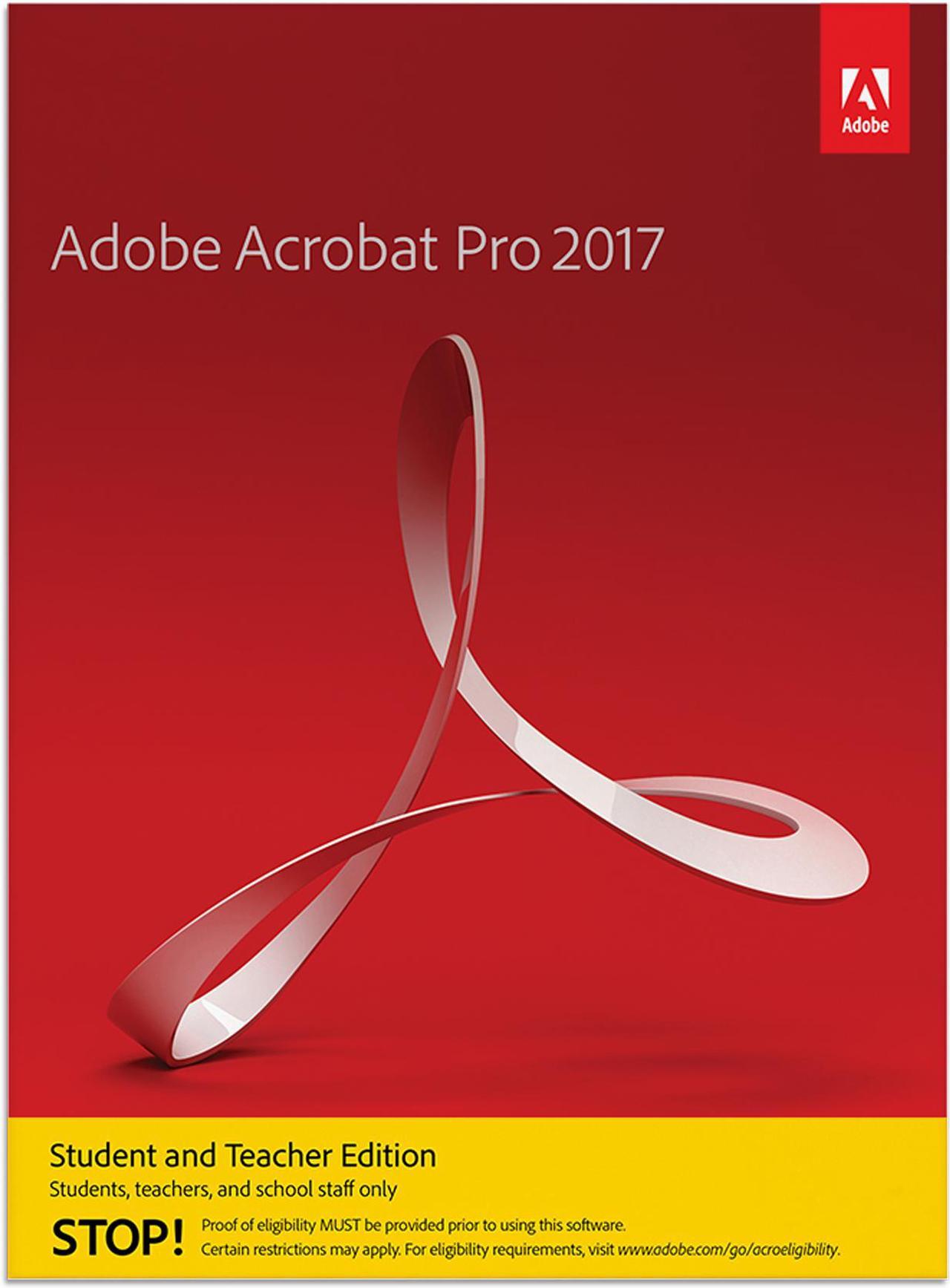 Main image of Acrobat Pro 2017 Student & Teacher (Verification Required) - Mac Download