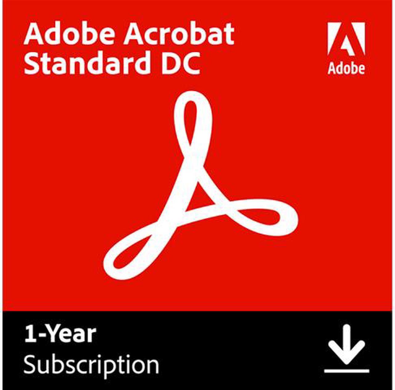 Adobe Acrobat Standard DC for Windows - Digital Membership [Prepaid 1 Year]