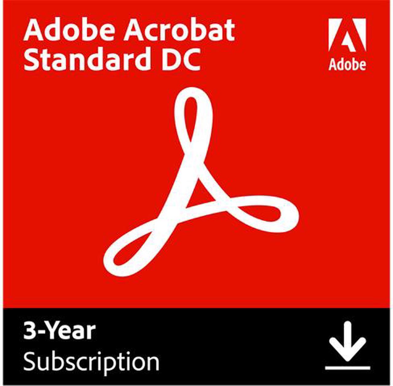 Adobe Acrobat Standard DC for Windows - Digital Membership [Prepaid 3 Year]