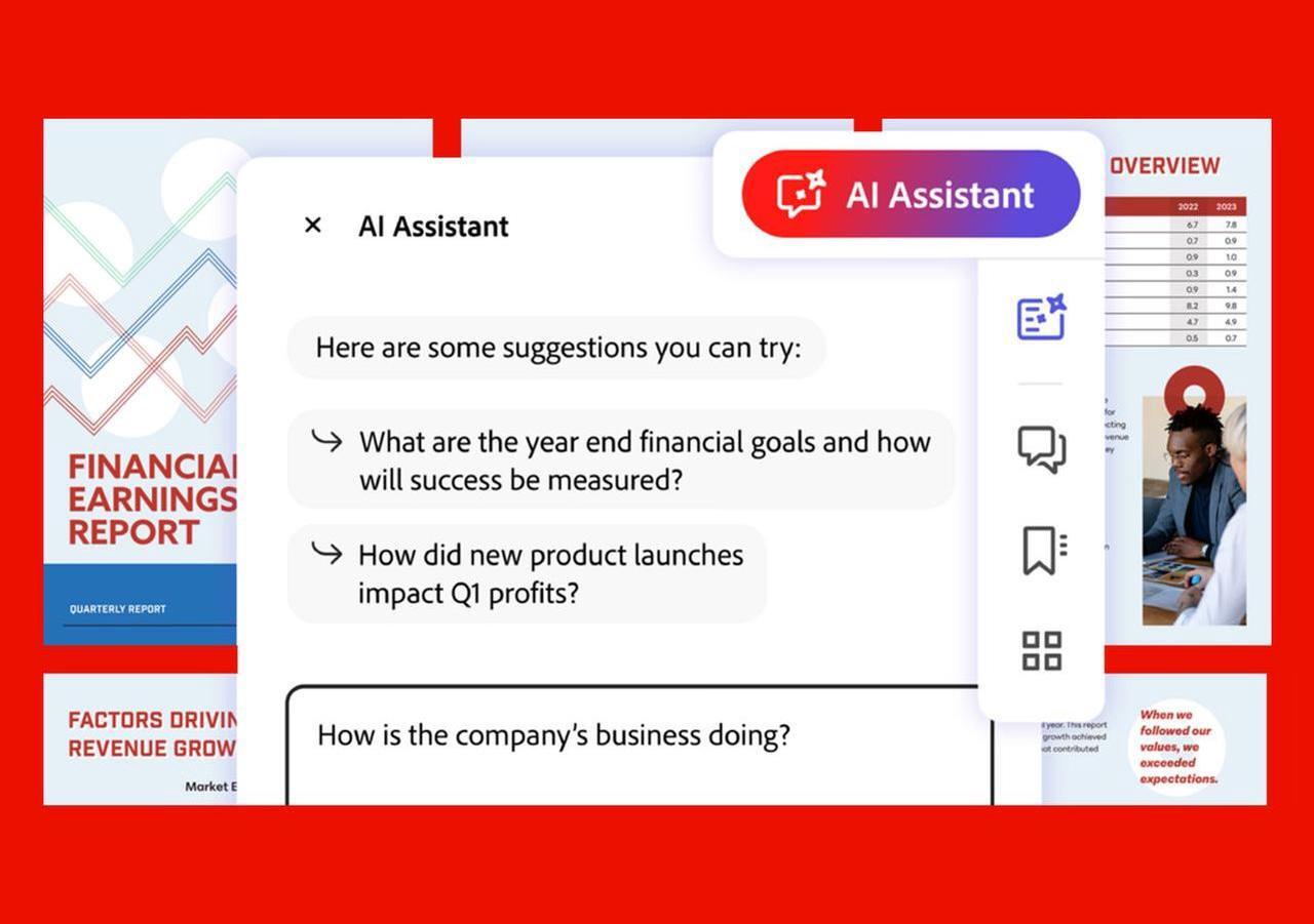 Alt view image 2 of 4 - Adobe AI Assistant - PDF Software - PC/Mac - Activation Required - Download