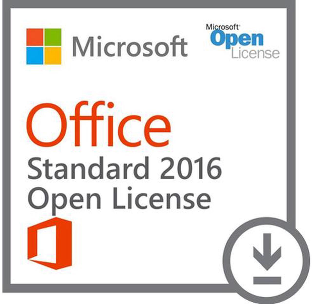 Main image of Microsoft Office Standard 2016 - License - 1 PC - MOLP: Open Business - Win - Single Language