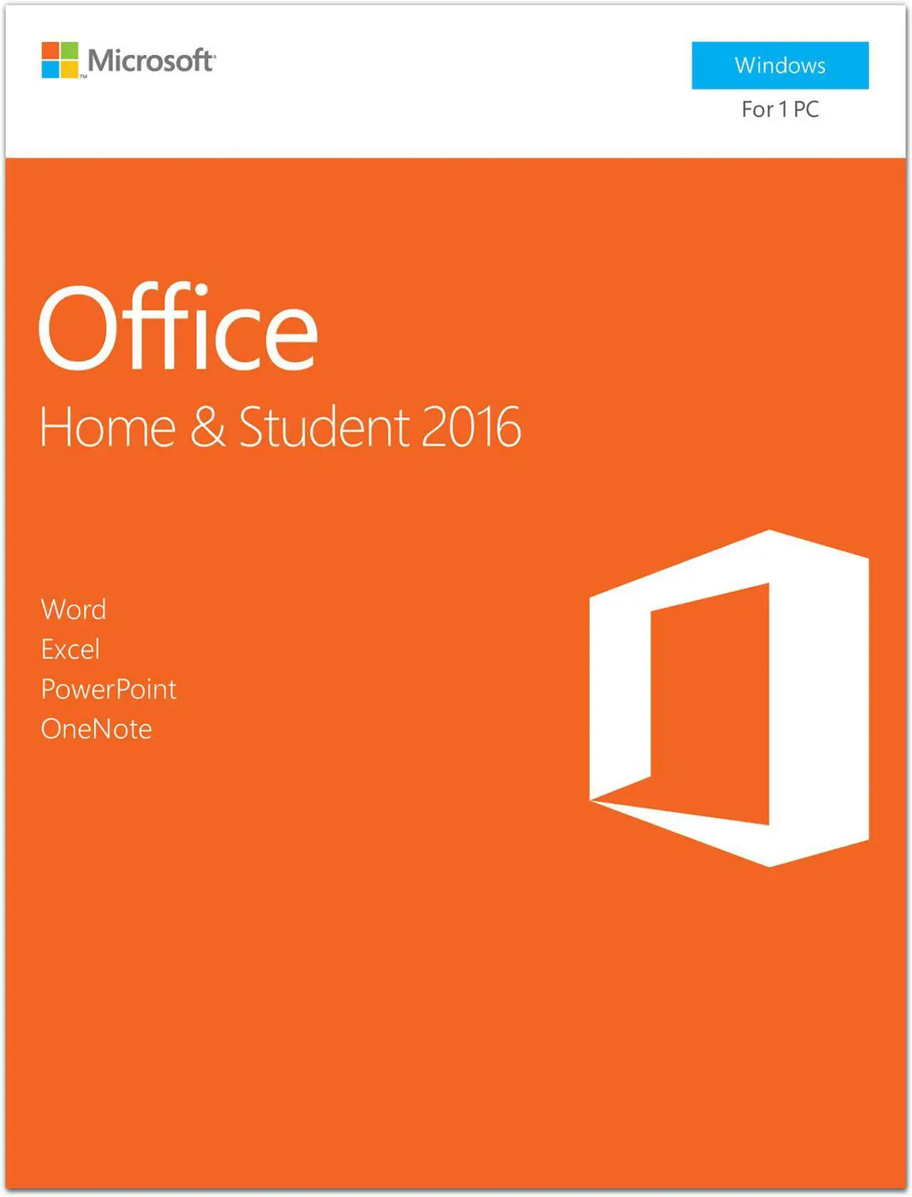 Main image of Microsoft Office Home and Student 2016 - Download - 1PC