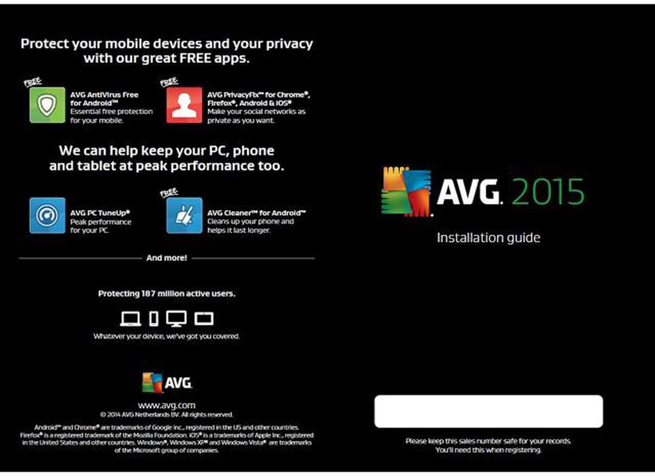 Alt view image 3 of 4 - AVG Protection 2015 - Unlimited Devices / 1 Year (Internet Security)