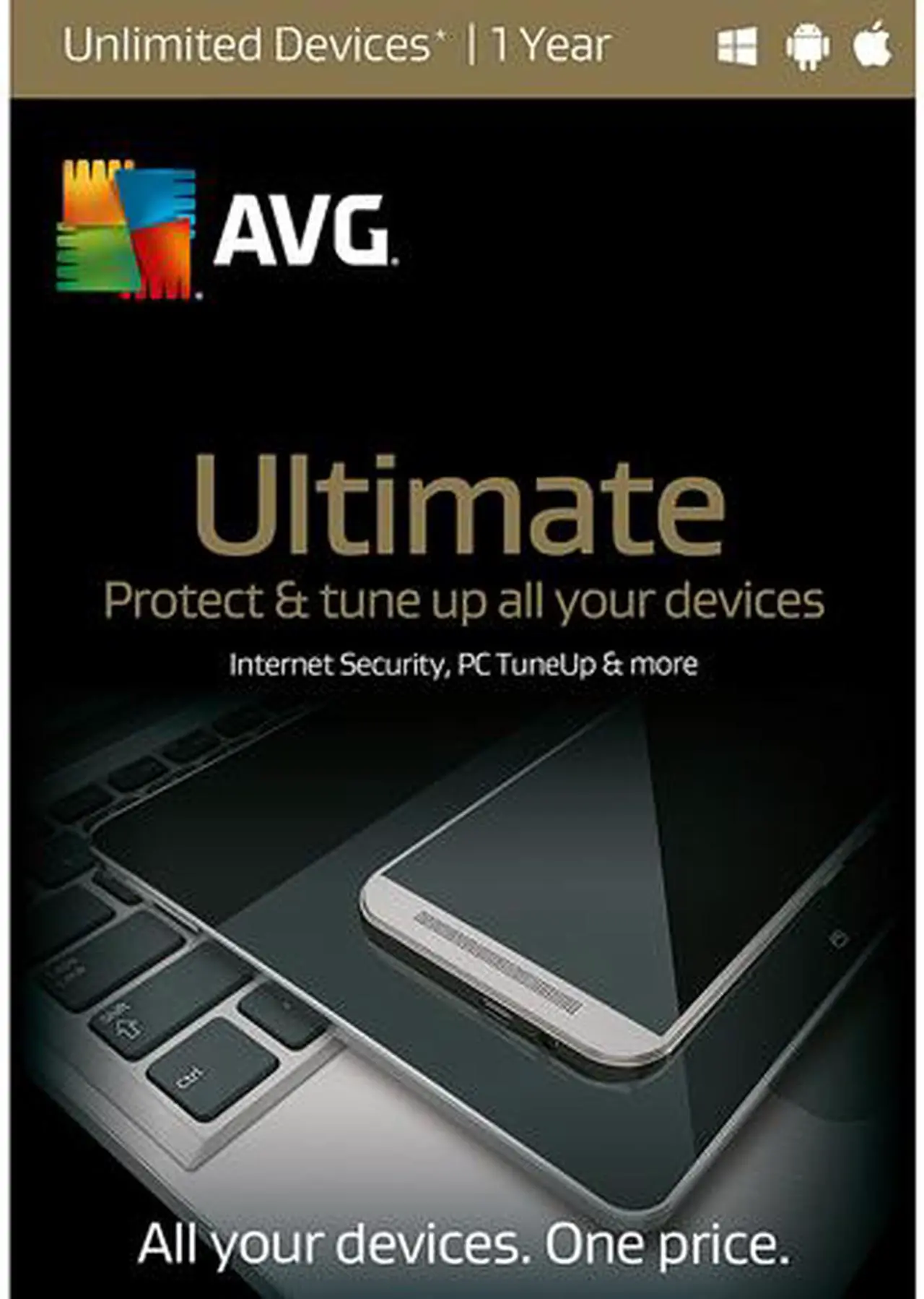 Main image of AVG Ultimate 2016 - Unlimited Devices / 1 Year