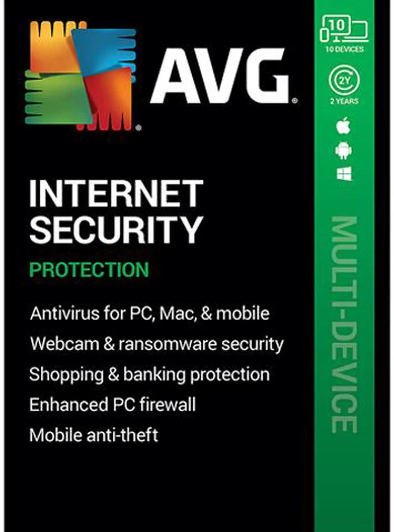 Main image of AVG Internet Security - 10 Devices 2 Years - Download
