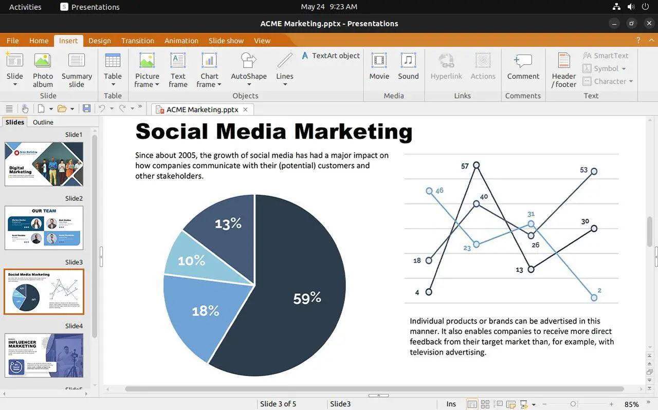 Alt view image 4 of 7 - SoftMaker Office Professional 2024 (5 Users) - Windows, Mac and Linux - Download