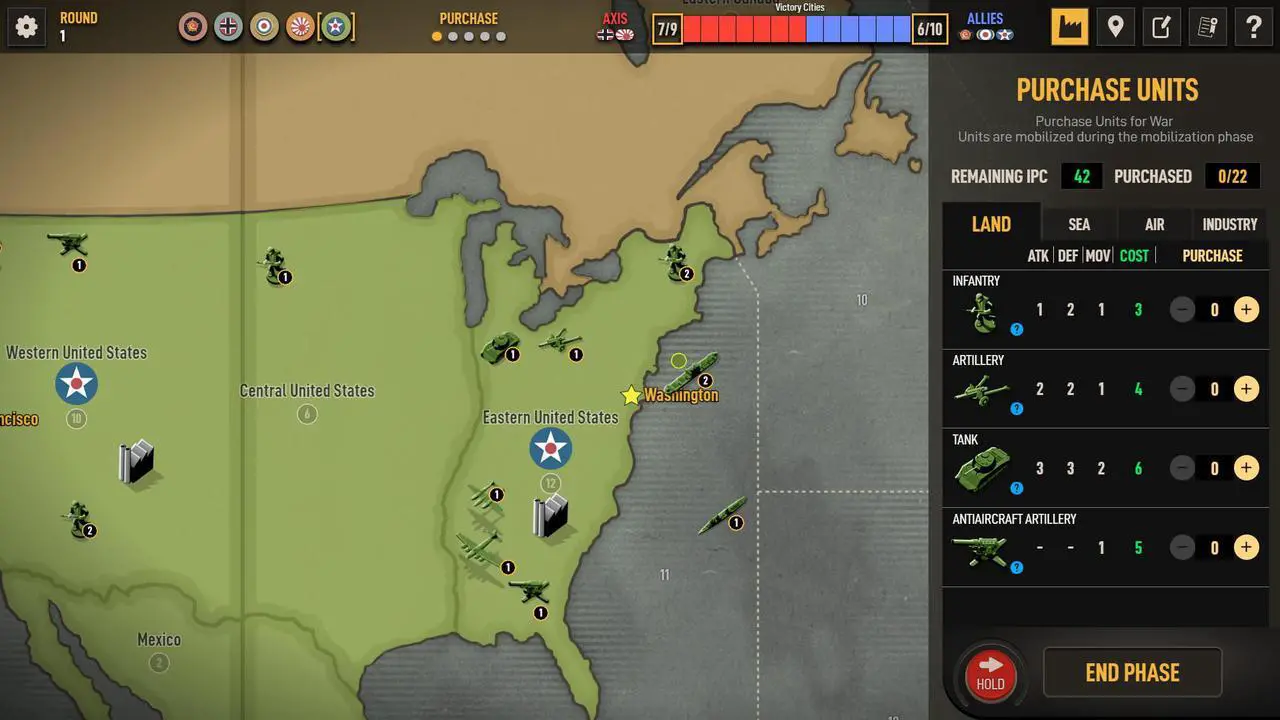 Alt view image 10 of 17 - Axis & Allies 1942 Online - PC [Online Game Code]