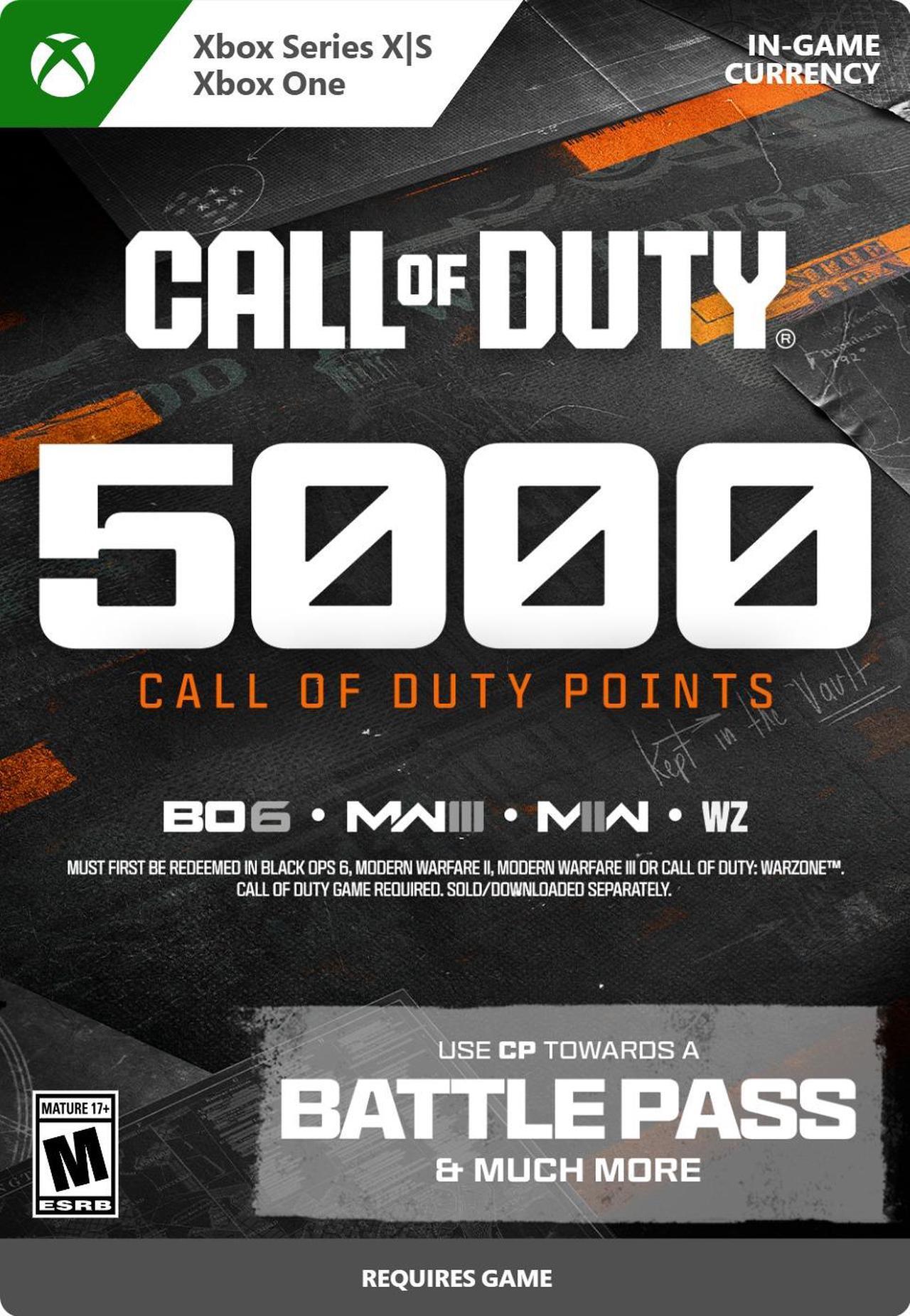 Main image of Call of Duty Points - 5,000 Xbox Series X|S and Xbox One [Digital Code]