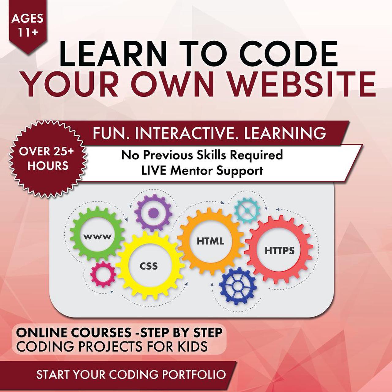 SimplyCoding Coding for Kids - Learn to Code Your Own Website in HTML/CSS Course Age 11+ [Digital Download]