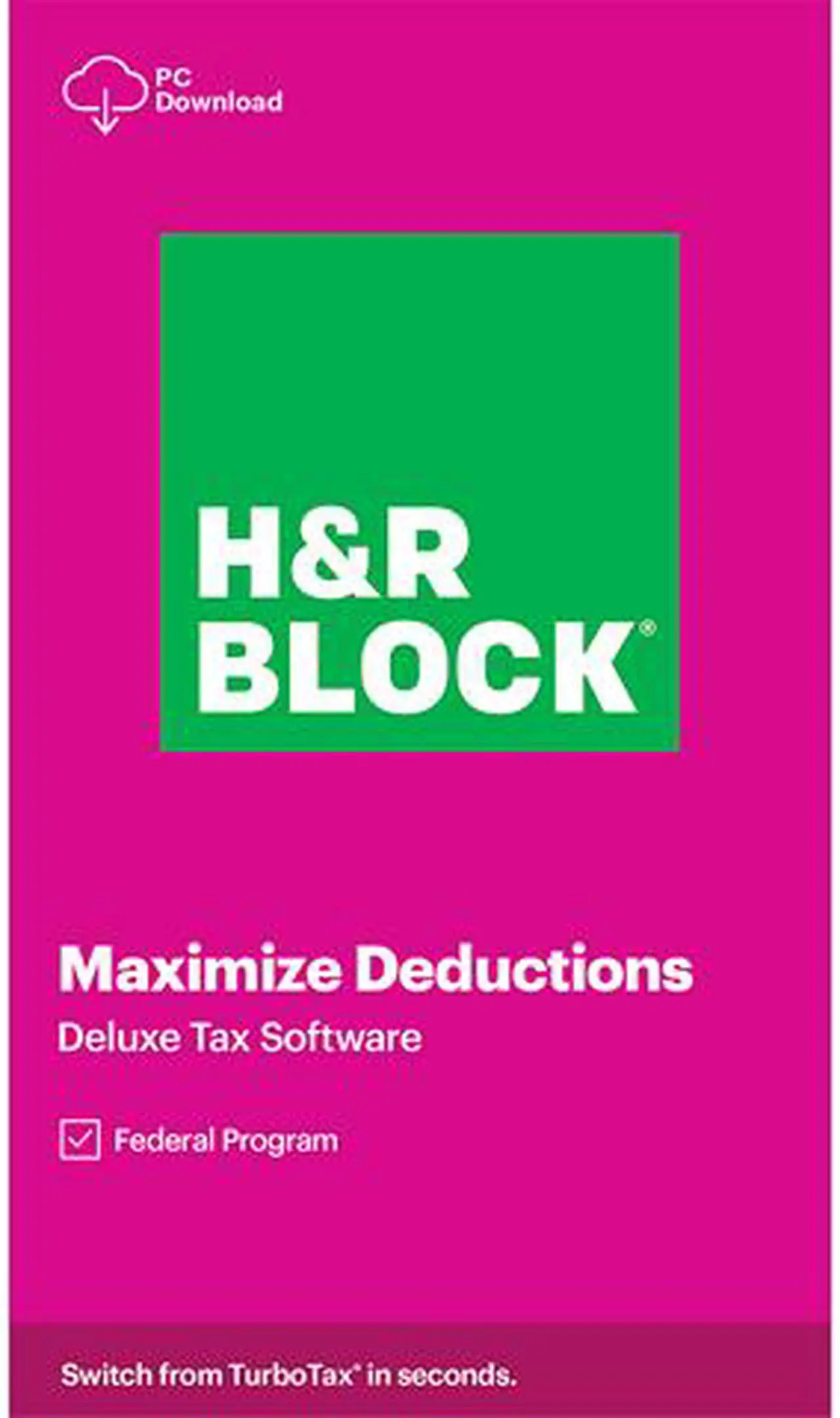 Main image of H&R BLOCK Tax Software Deluxe 2020 Windows - Download
