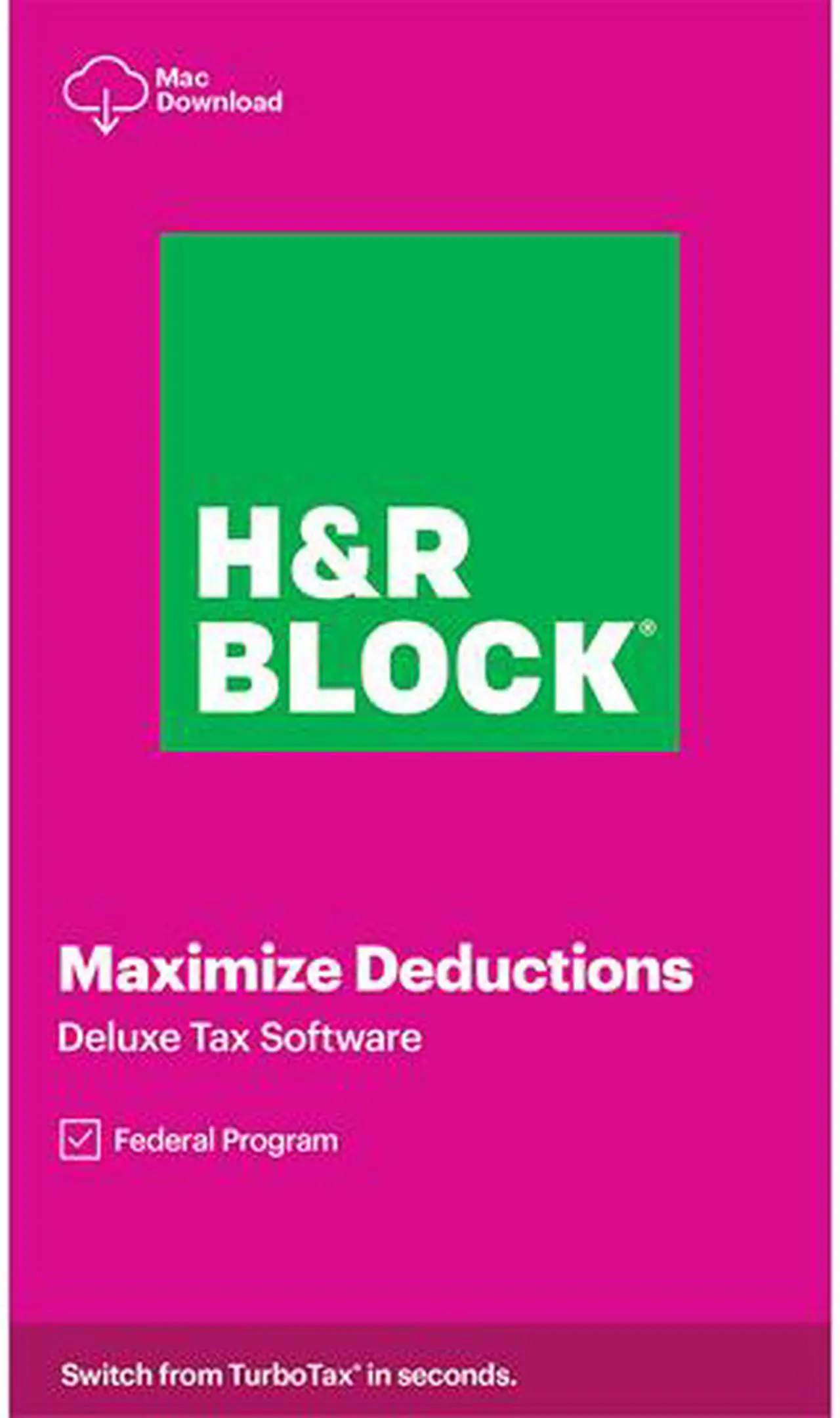 Main image of H&R BLOCK Tax Software Deluxe 2020 Mac - Download