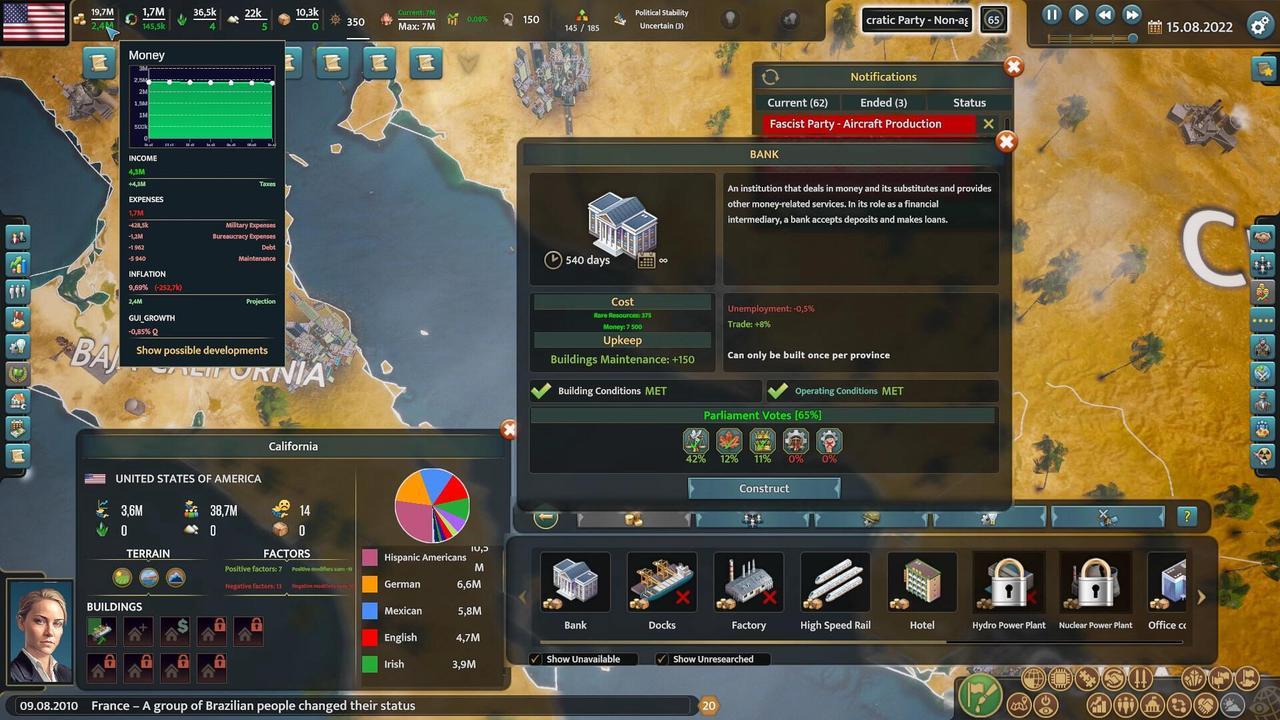 Alt view image 5 of 12 - Realpolitiks 3: Earth and Beyond - PC [Steam Online Game Code]