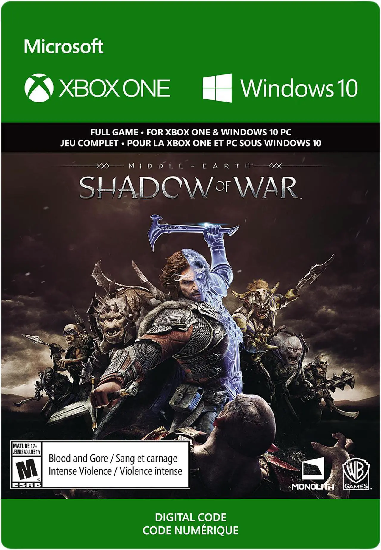 Main image of Middle-earth: Shadow of War: Standard Edition Xbox One / Windows 10 [Digital Code]