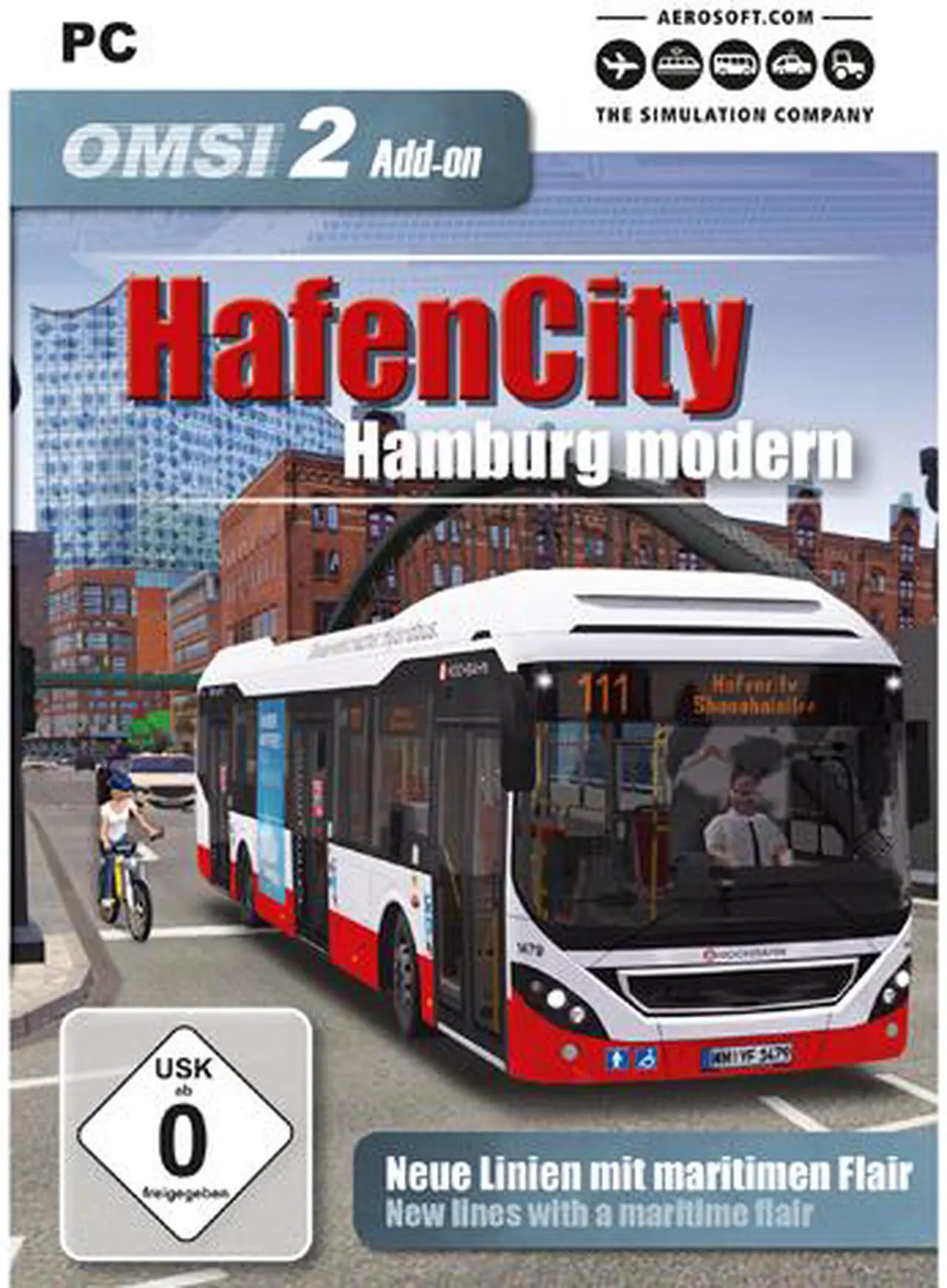 Main image of OMSI 2 Add-On HafenCity - Hamburg modern [Online Game Code]