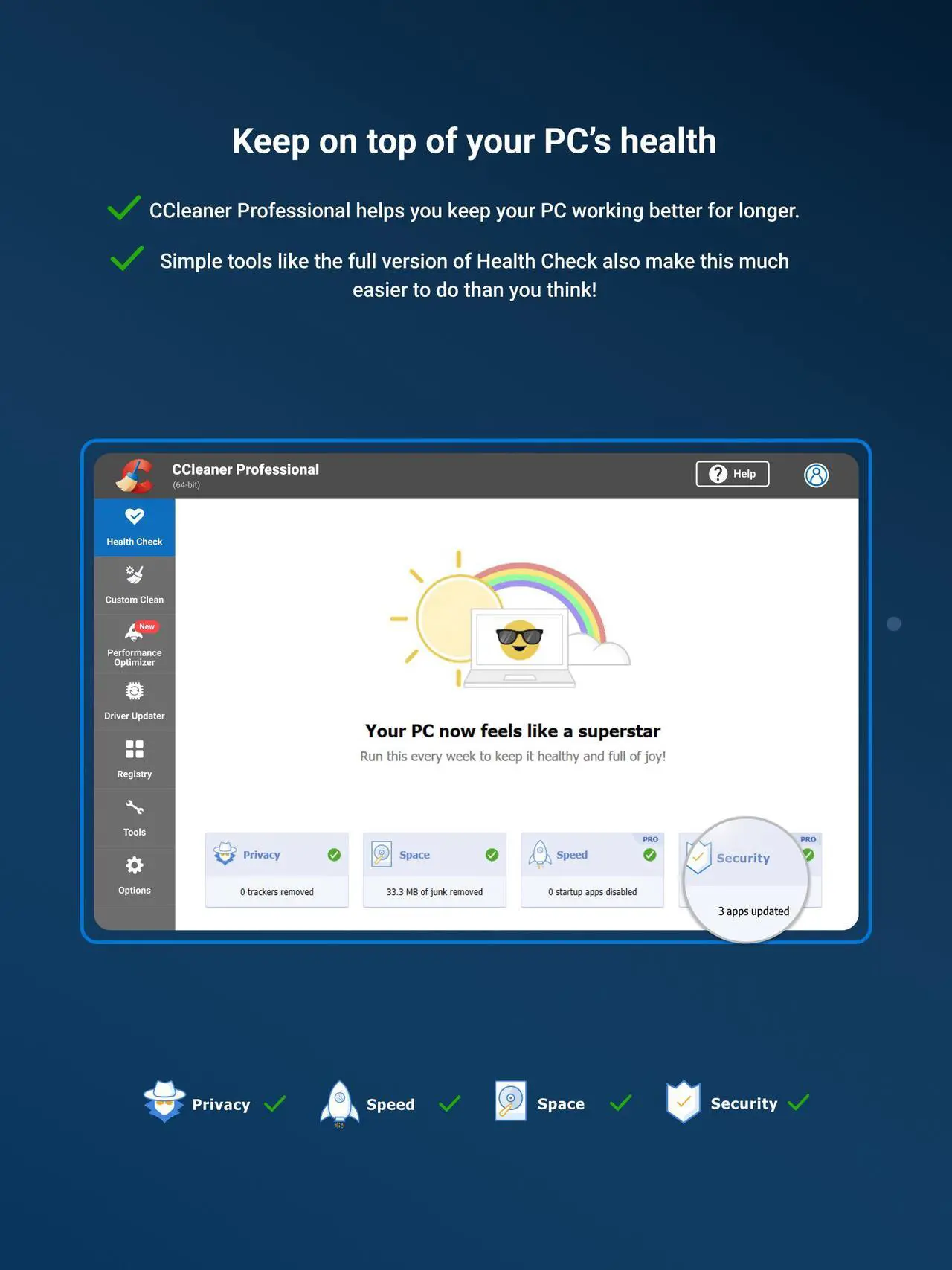 Alt view image 3 of 7 - Piriform CCleaner Professional - 1PC / 1 YR - Download