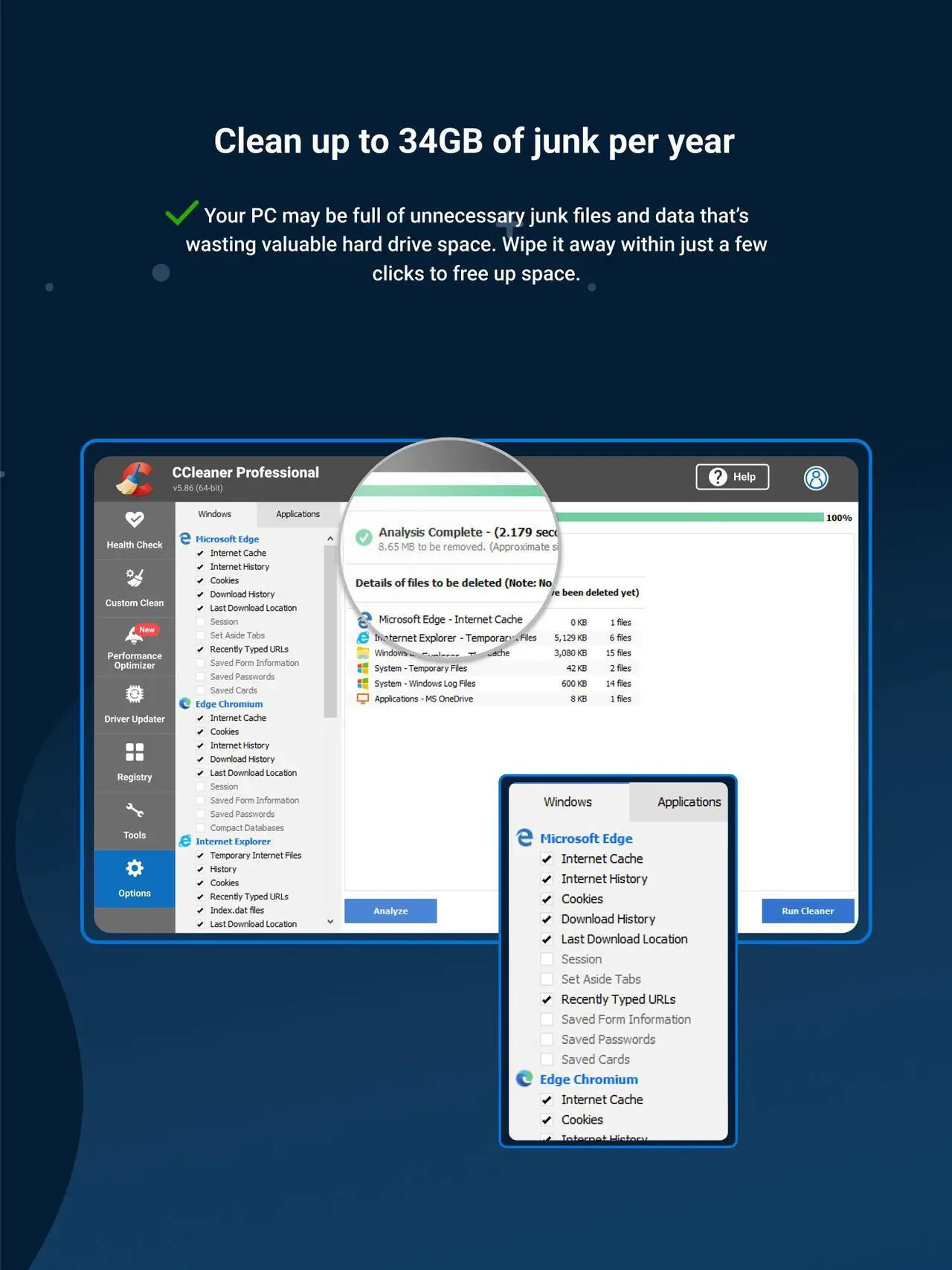 Alt view image 6 of 7 - Piriform CCleaner Professional - 1PC / 1 YR - Download