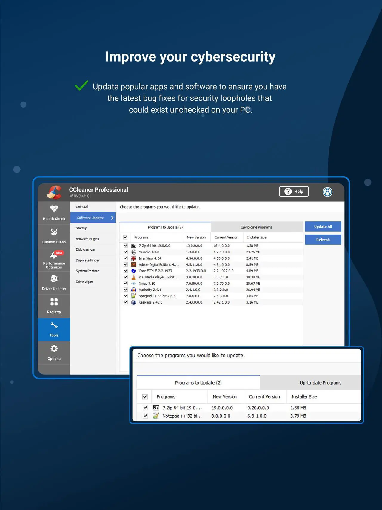 Alt view image 7 of 7 - Piriform CCleaner Professional - 1PC / 1 YR - Download