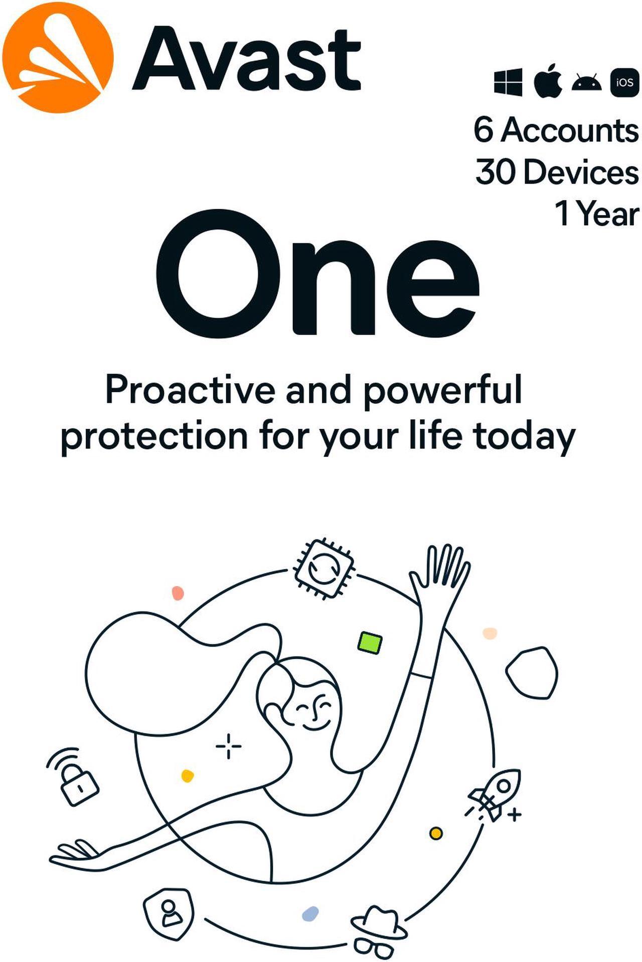 Main image of Avast One Family [Unlimited VPN + Internet Security + Cleaner] 2024, 30 Devices / 1 Year - Download