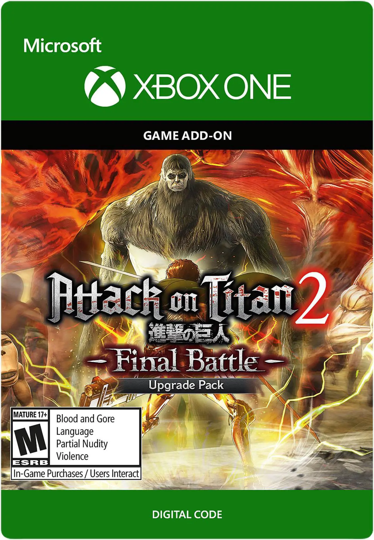 Main image of Attack on Titan 2: Final Battle Upgrade Pack Xbox One [Digital Code]