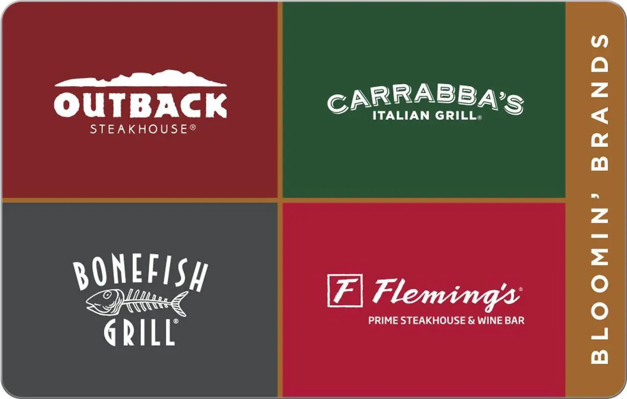 Main image of Bloomin' Brands $100 Gift Card (Email Delivery)