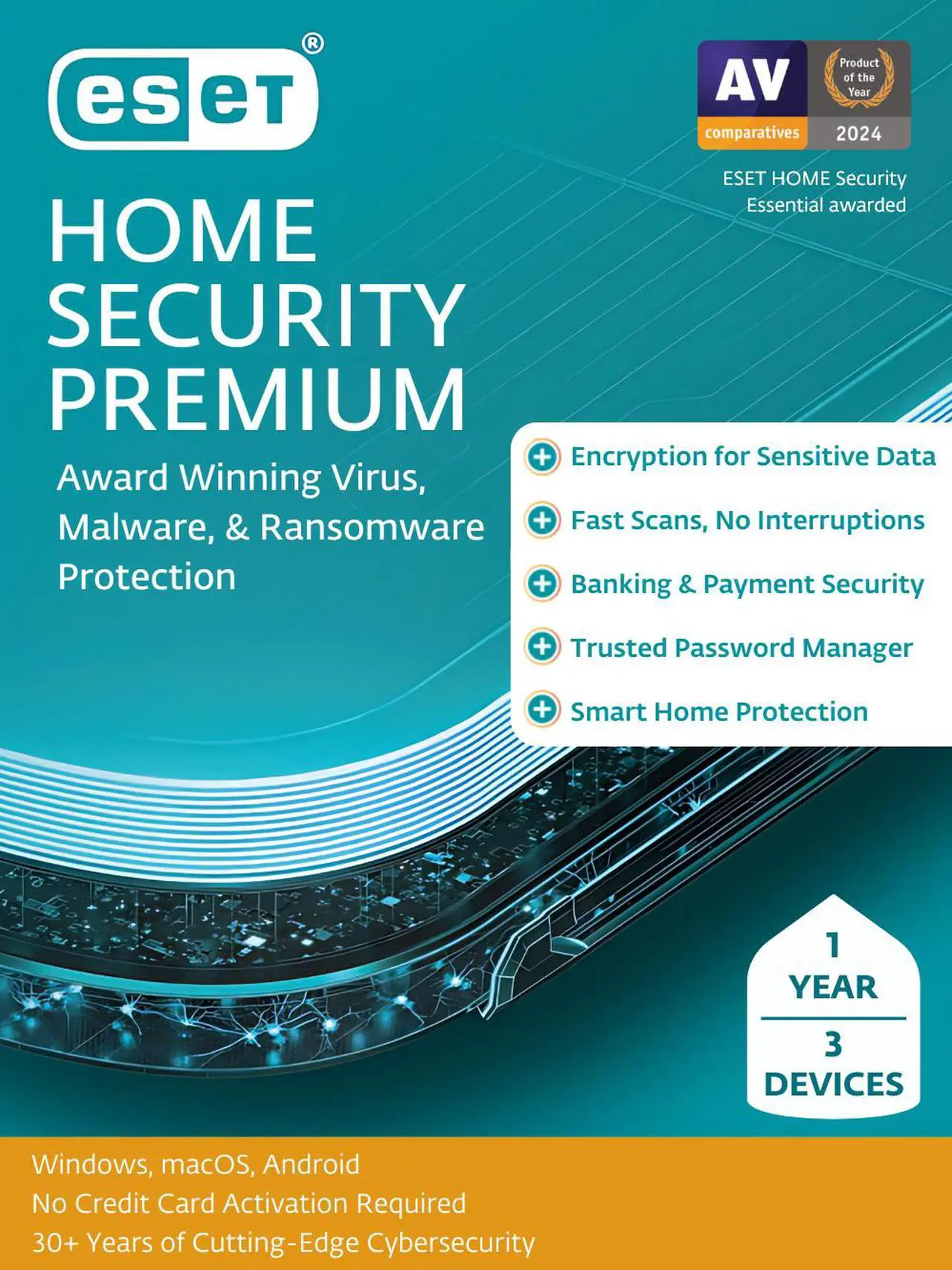 Main image of ESET Home Security Premium 2025 - 3 Device / 1 Year - Download