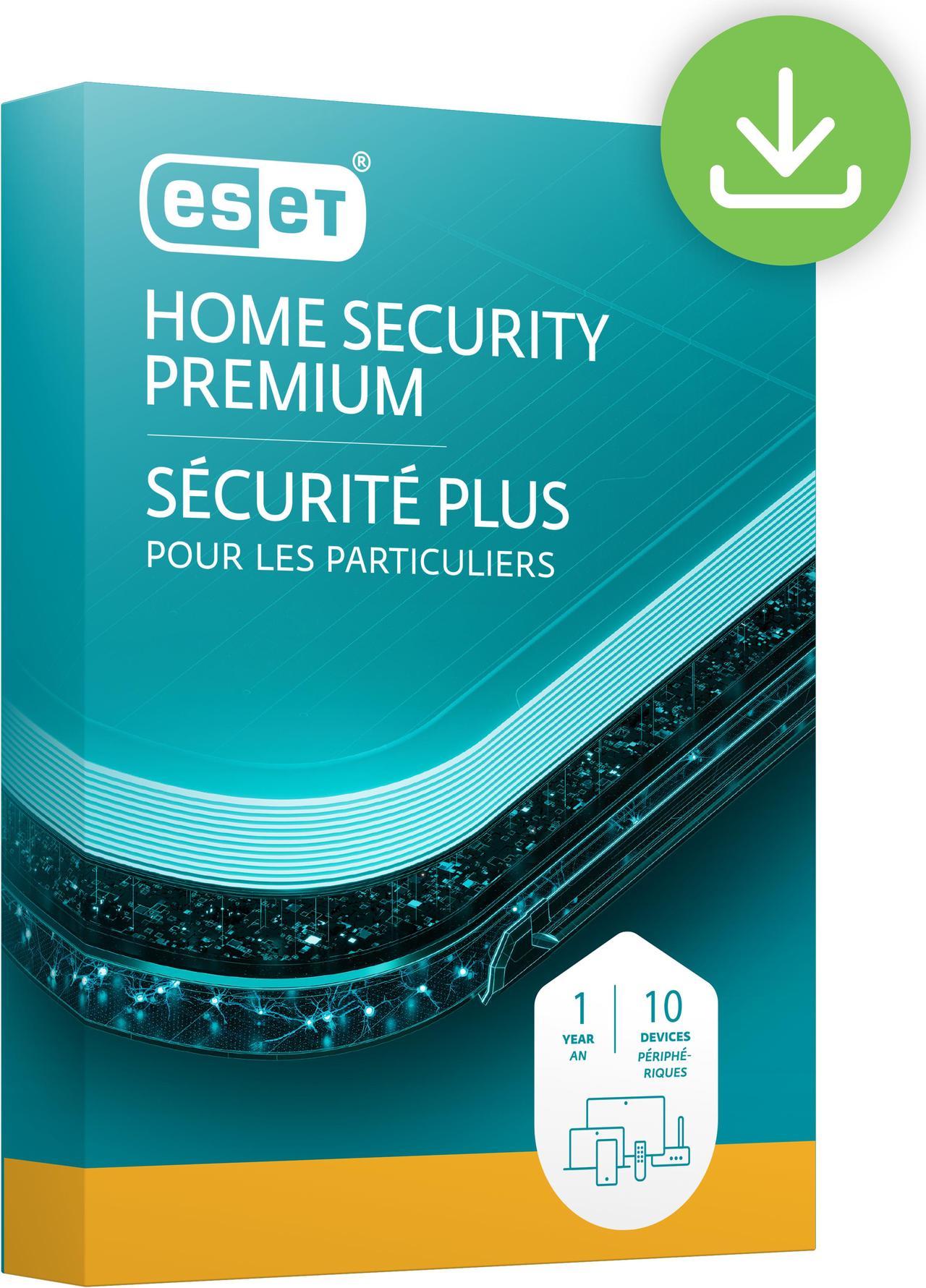 ESET Home Security Premium - 10 Device, 1 Year [Digital Code]