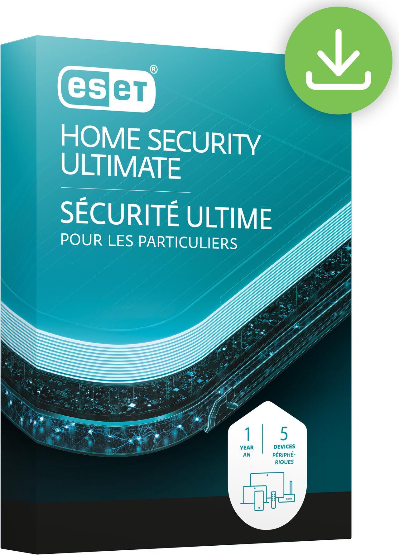 ESET Home Security Ultimate - 5 Device, 1 Year [Digital Code]