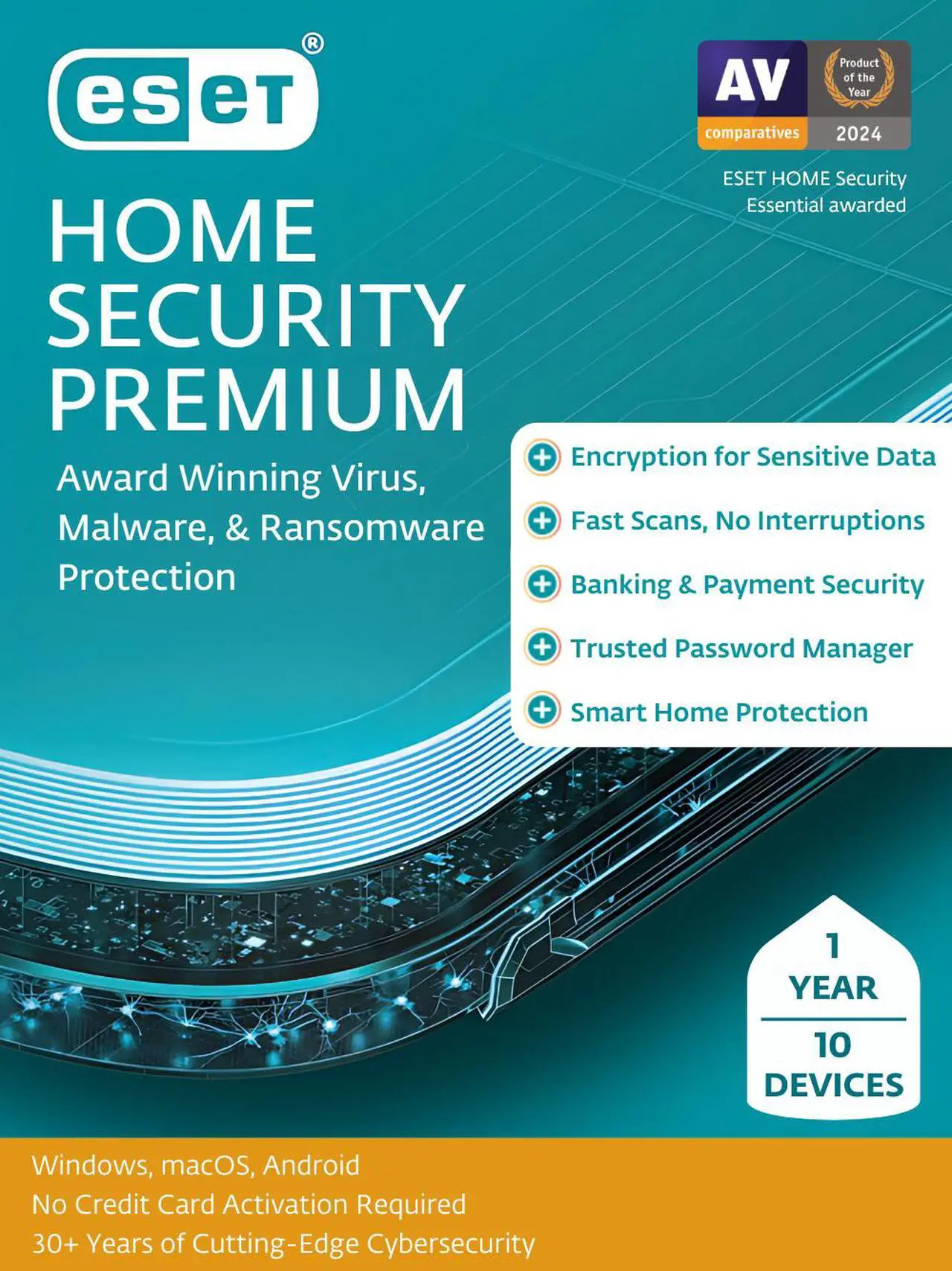 Main image of ESET Home Security Premium 2025 - 10 Devices / 1 Year - Download