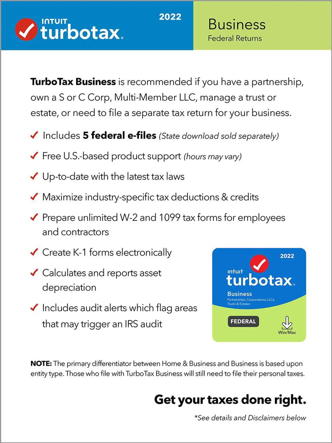 Alt view image 3 of 5 - Intuit TurboTax Business 2022 PC Download