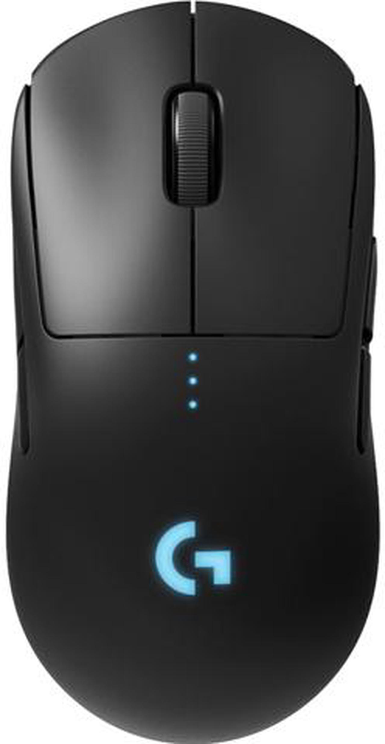 Logitech - G PRO Lightweight Wireless Optical Ambidextrous Gaming Mouse with RGB Lighting - Black